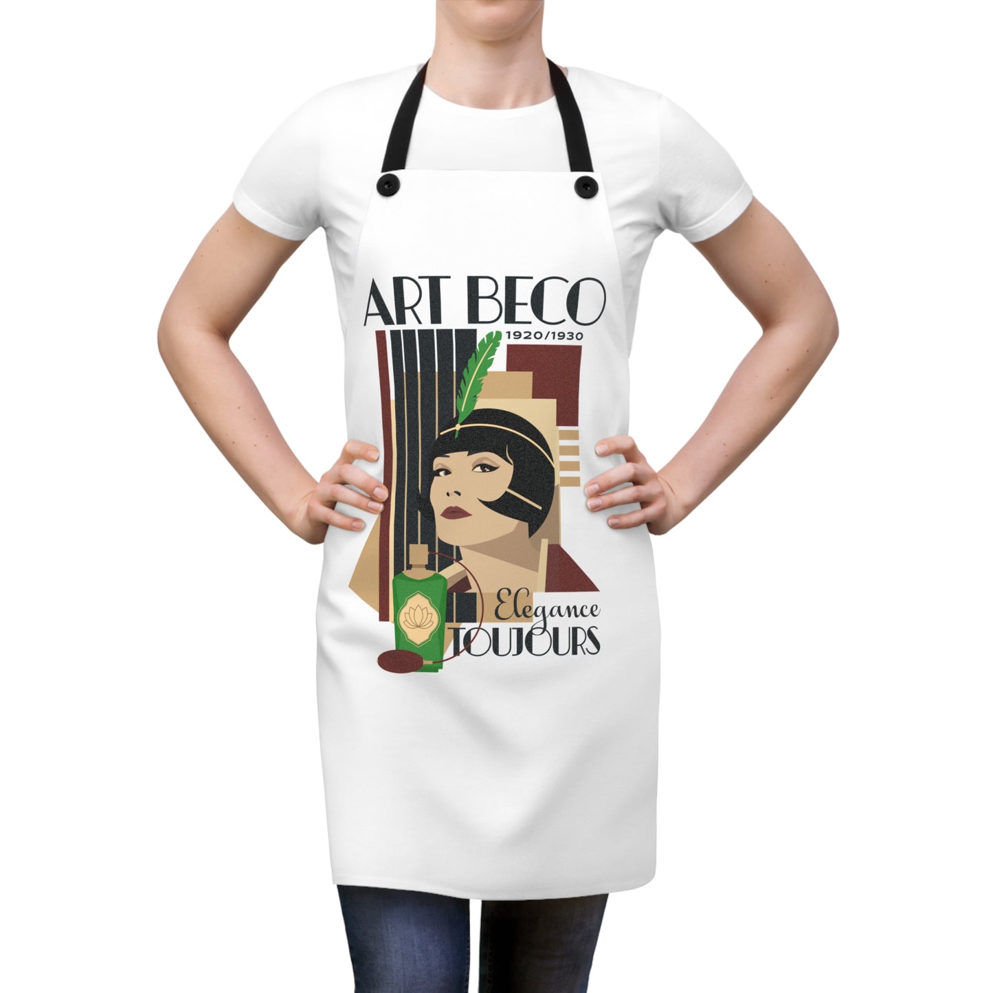 Art Beco Retro Apron - Vintage Inspired Culinary Wear