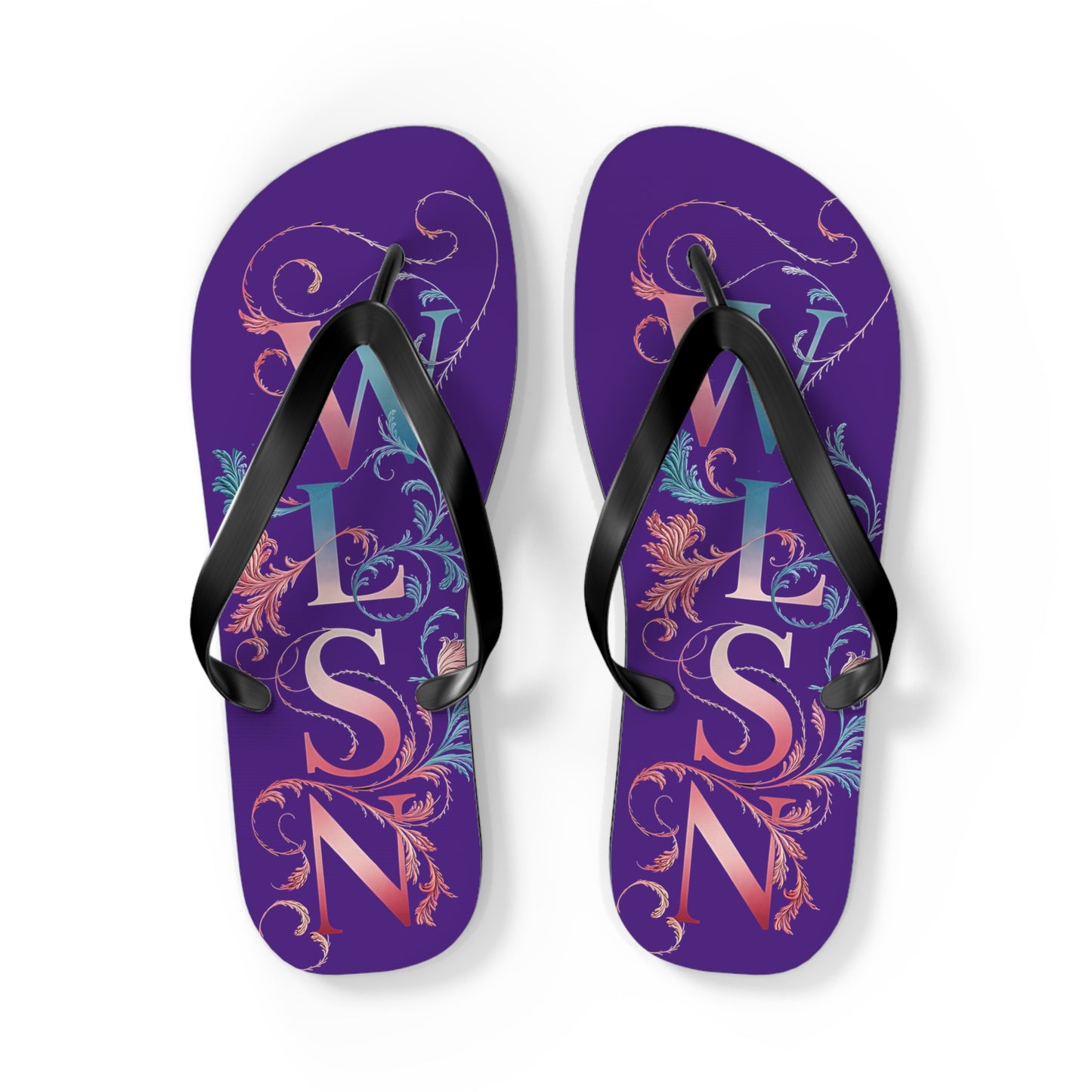 Wilson Flip Flops | Purple Sandals, Beachwear
