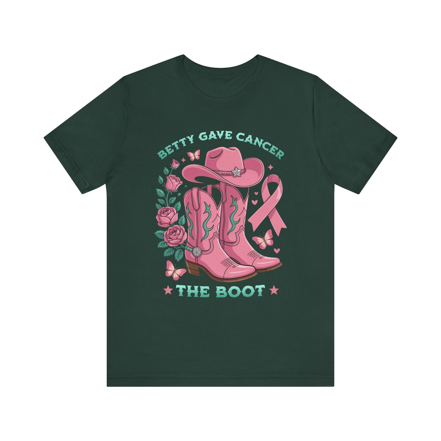 Gave cancer the boot - Stylish Short Sleeve Shirt