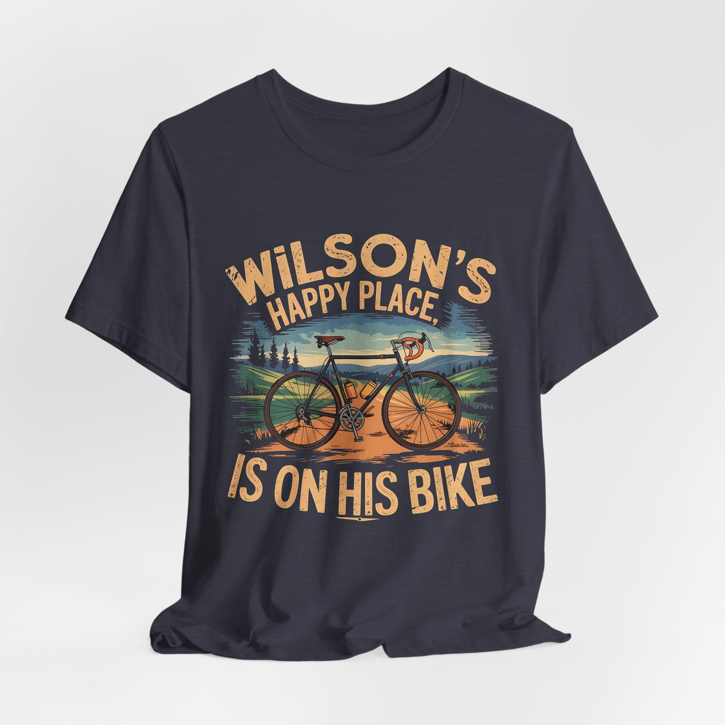 Wilsons happy place Bike - Unisex Tee Shirt