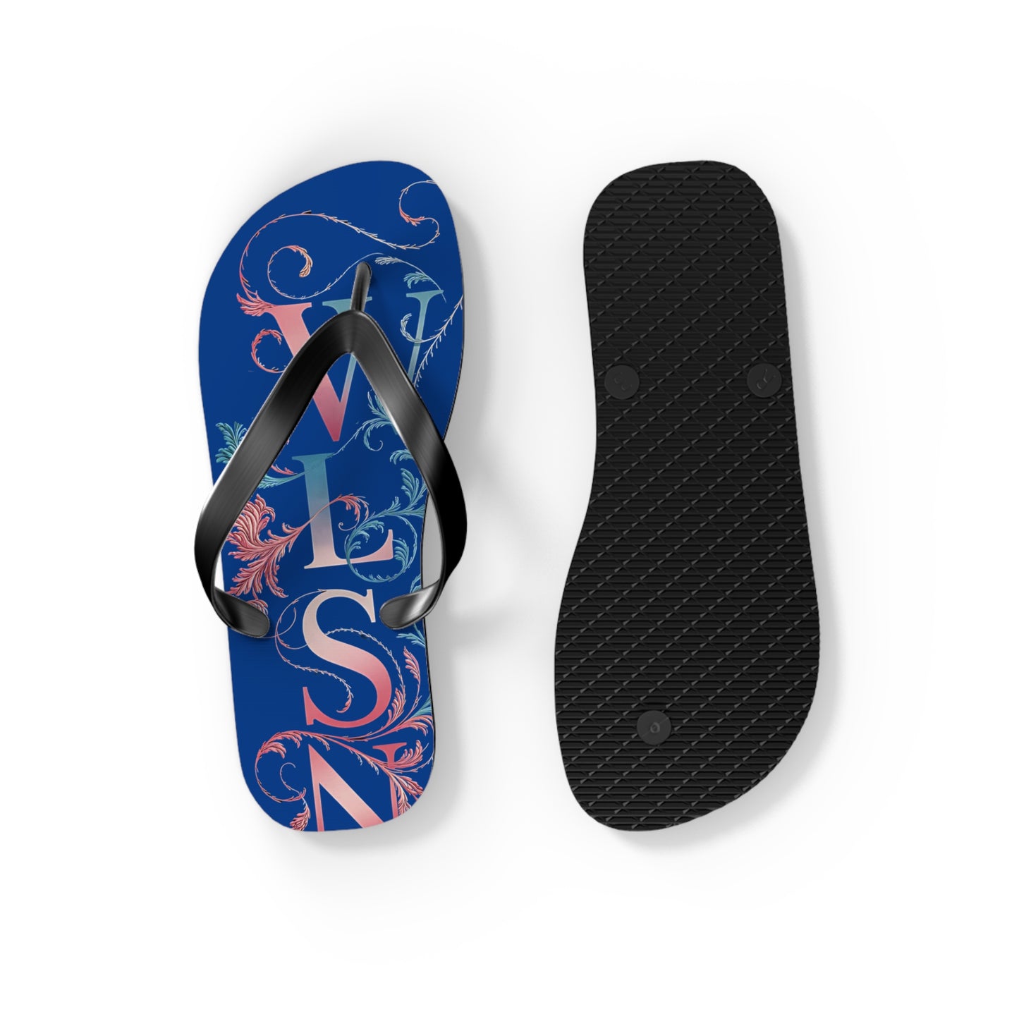 Wilson Flip Flops | Blue Sandals, Beachwear