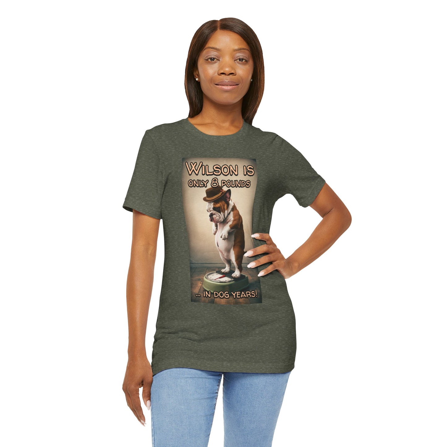 Heavy Dog on Scales - Unisex Graphic Tee