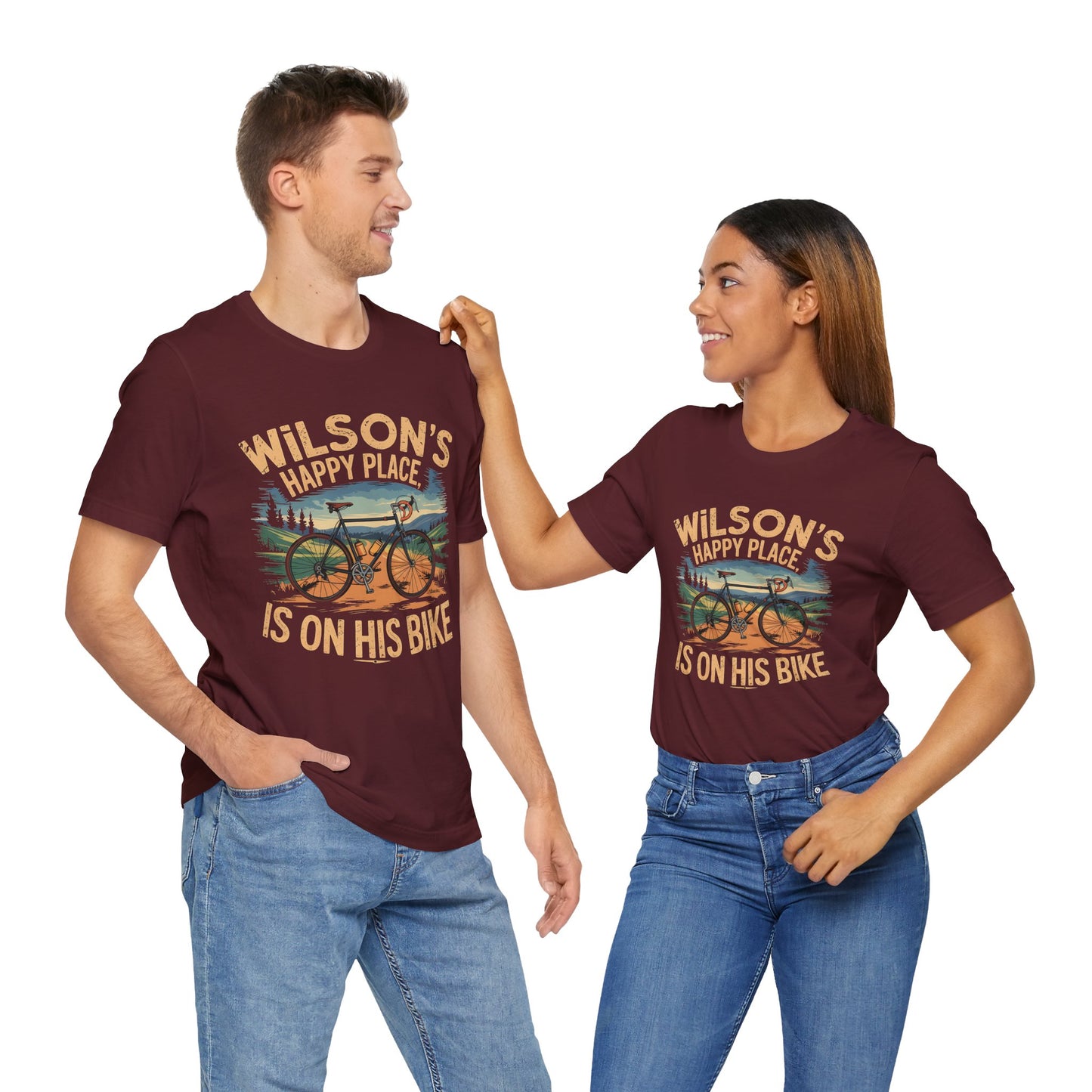 Wilsons happy place Bike - Unisex Tee Shirt