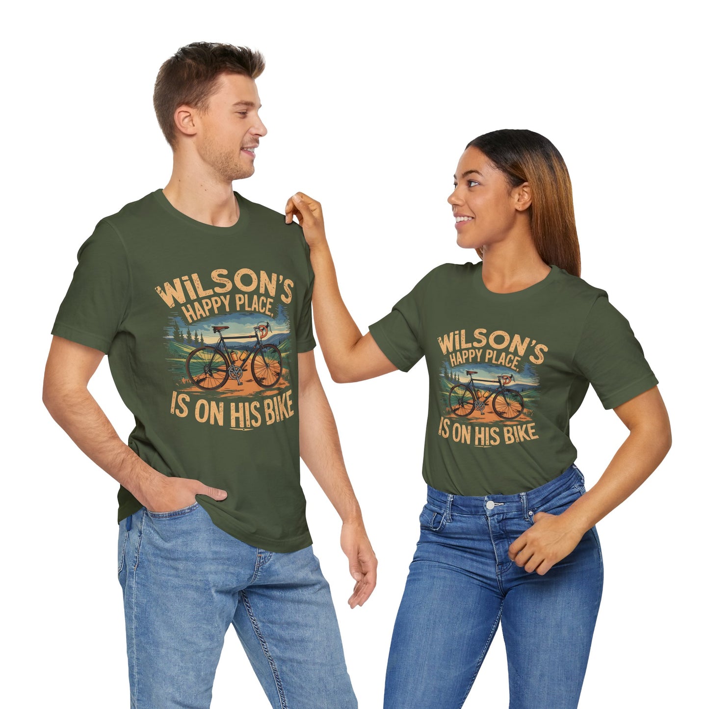 Wilsons happy place Bike - Unisex Tee Shirt