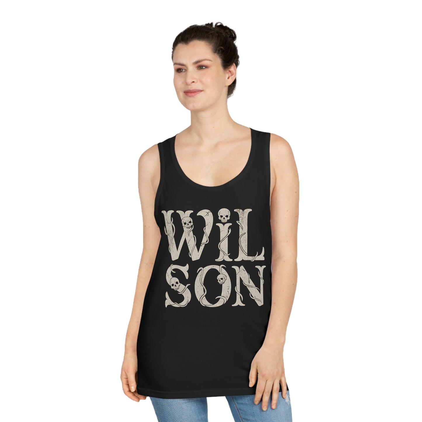 WiL SON Grunge Style Letters - Unisex Softstyle Tank Top