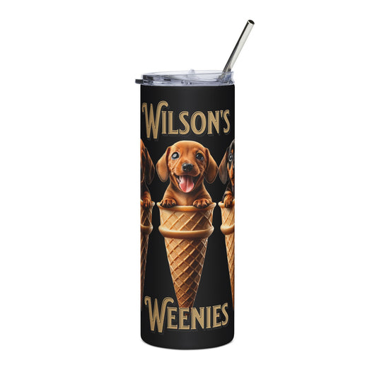 Wilson's Weenies 3 Dachshund - Stainless Steel Tumbler - 20oz