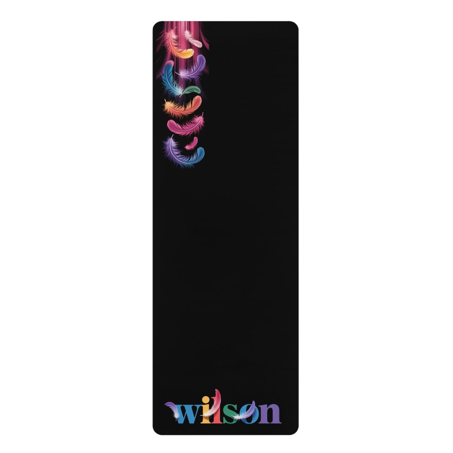 Falling Feathers Yoga Mat - Rubber Non-Slip Fitness Mat