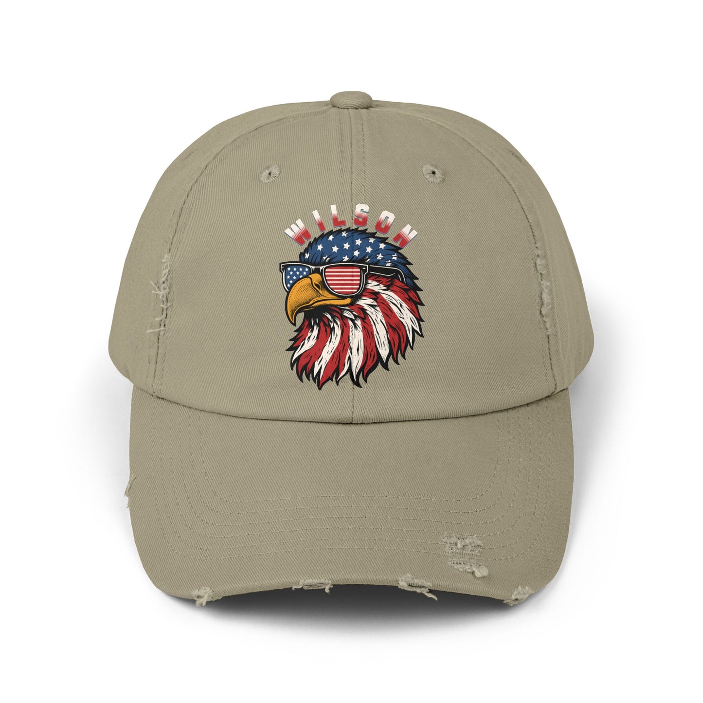 Patriotic Eagle - Distressed Unisex Adjustable Cap