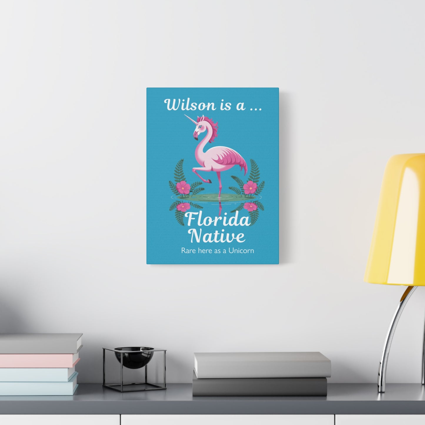Florida Native Flamingo-Corn - Canvas Wall Art