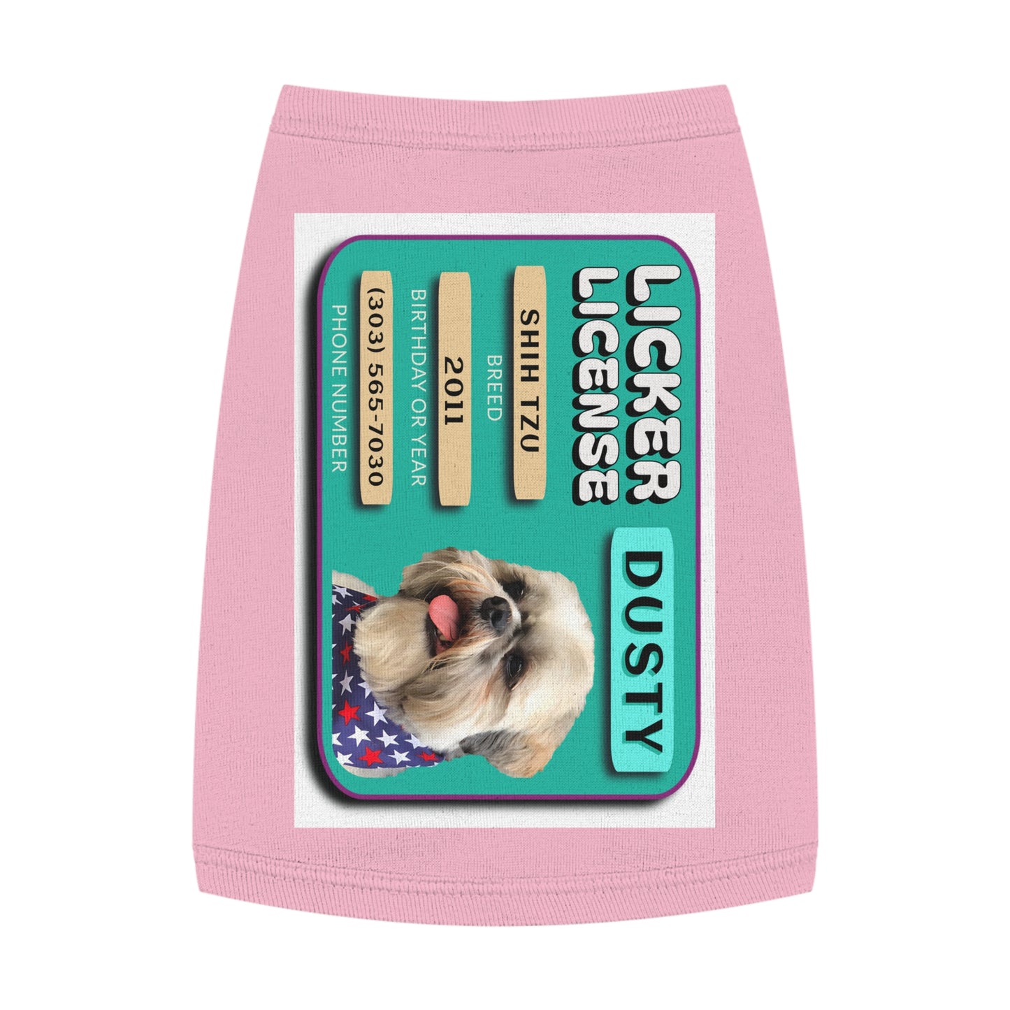 Licker License - Dog Apparel Pet Tank Top