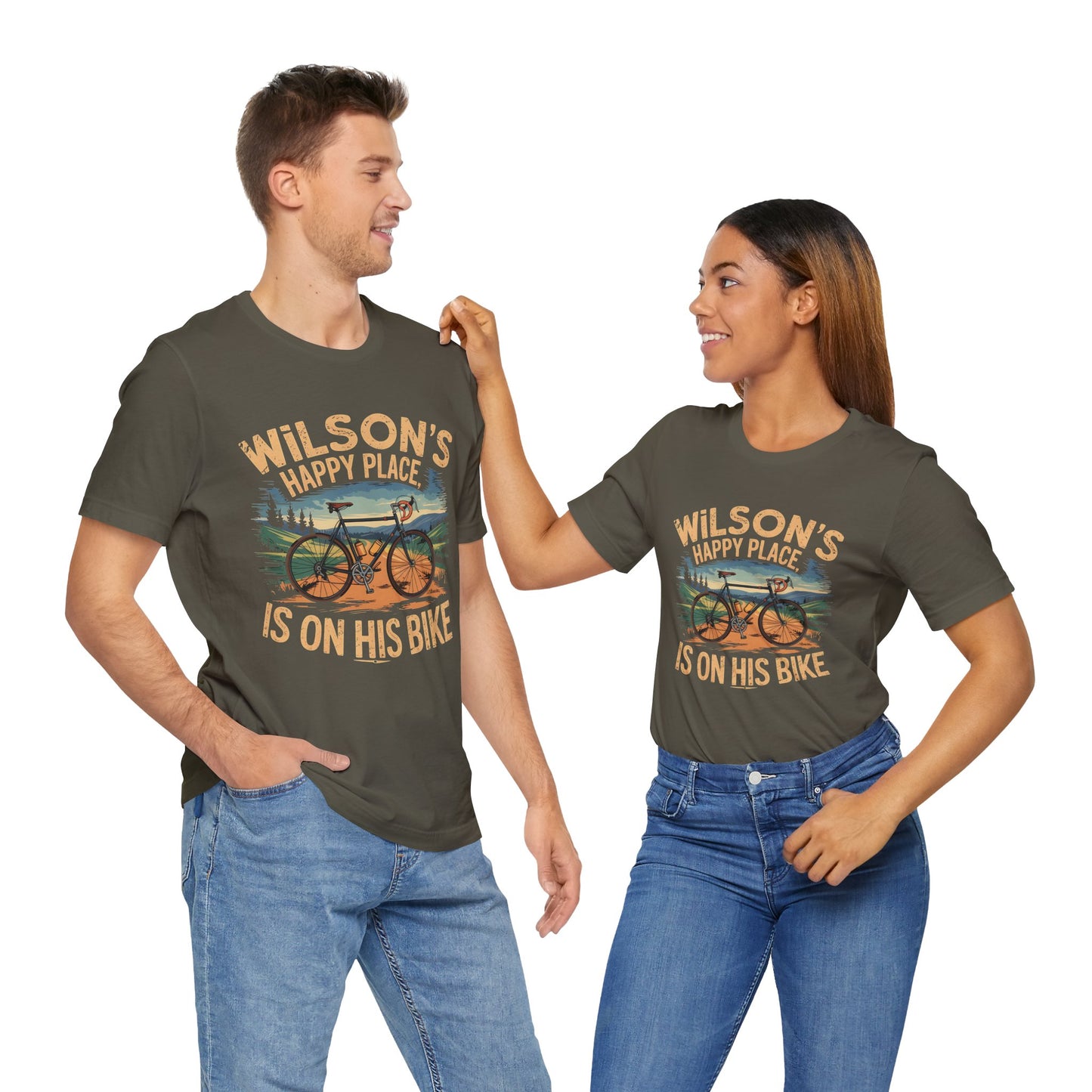 Wilsons happy place Bike - Unisex Tee Shirt