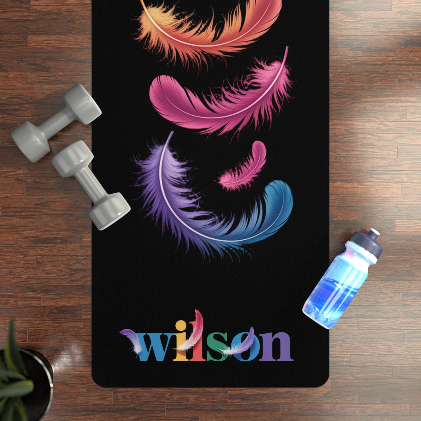Wilson Feather - Rubber Non-Slip Fitness Mat