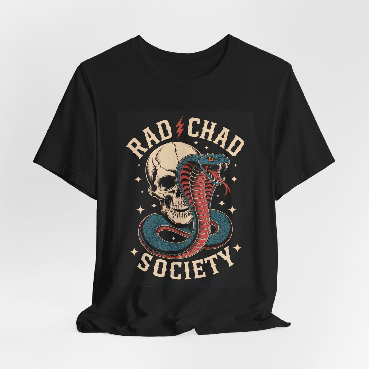 Rad Chad Skull n Snake -  Unisex Tee Shirt