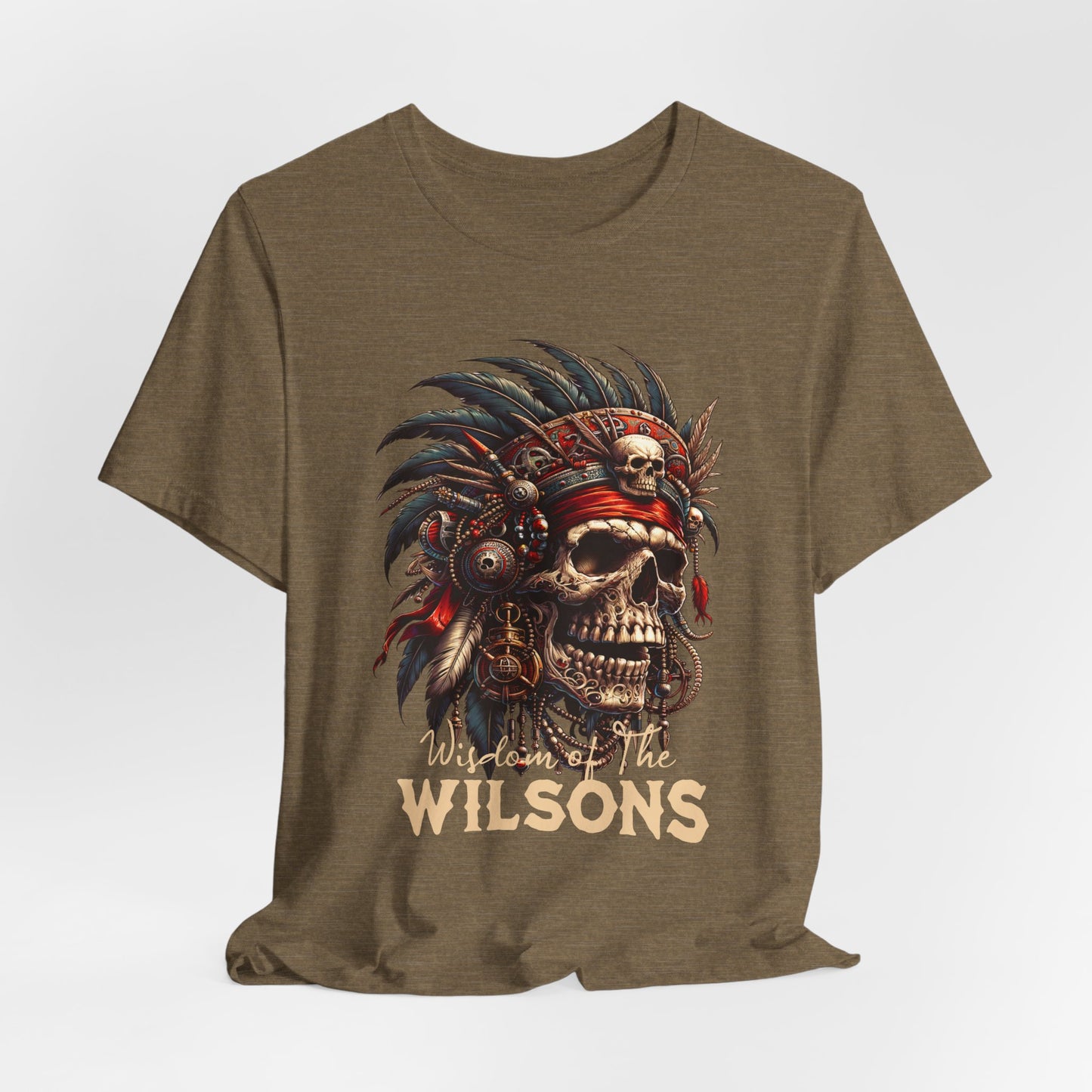 Wilson Wisdom Indian Skull - Unisex Tee Shirt