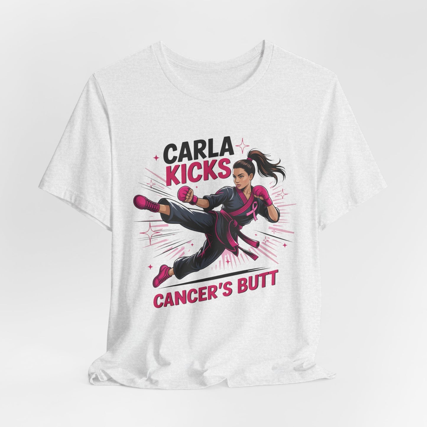 Carla Kicks Cancer - Stylish Short Sleeve Shirt