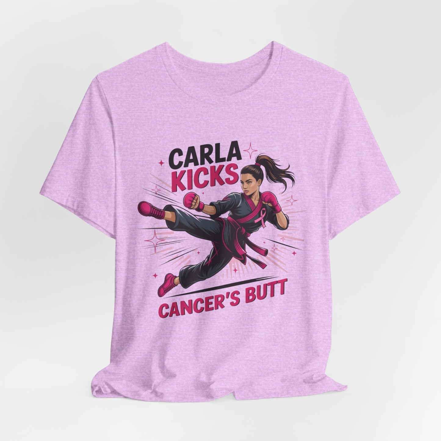 Carla Kicks Cancer - Stylish Short Sleeve Shirt