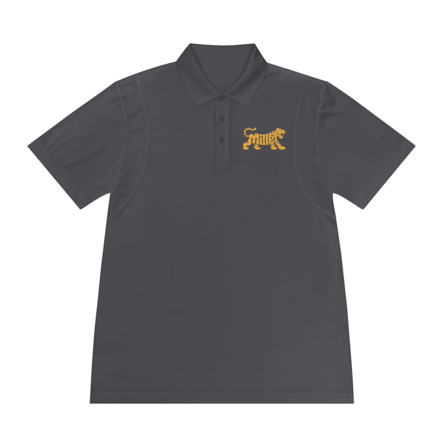 Miller Lion Text - Men's Sport Polo Shirt