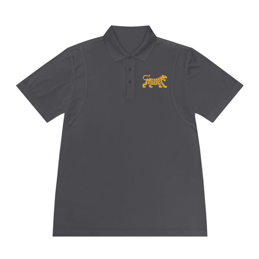 Miller Lion Text - Men's Sport Polo Shirt