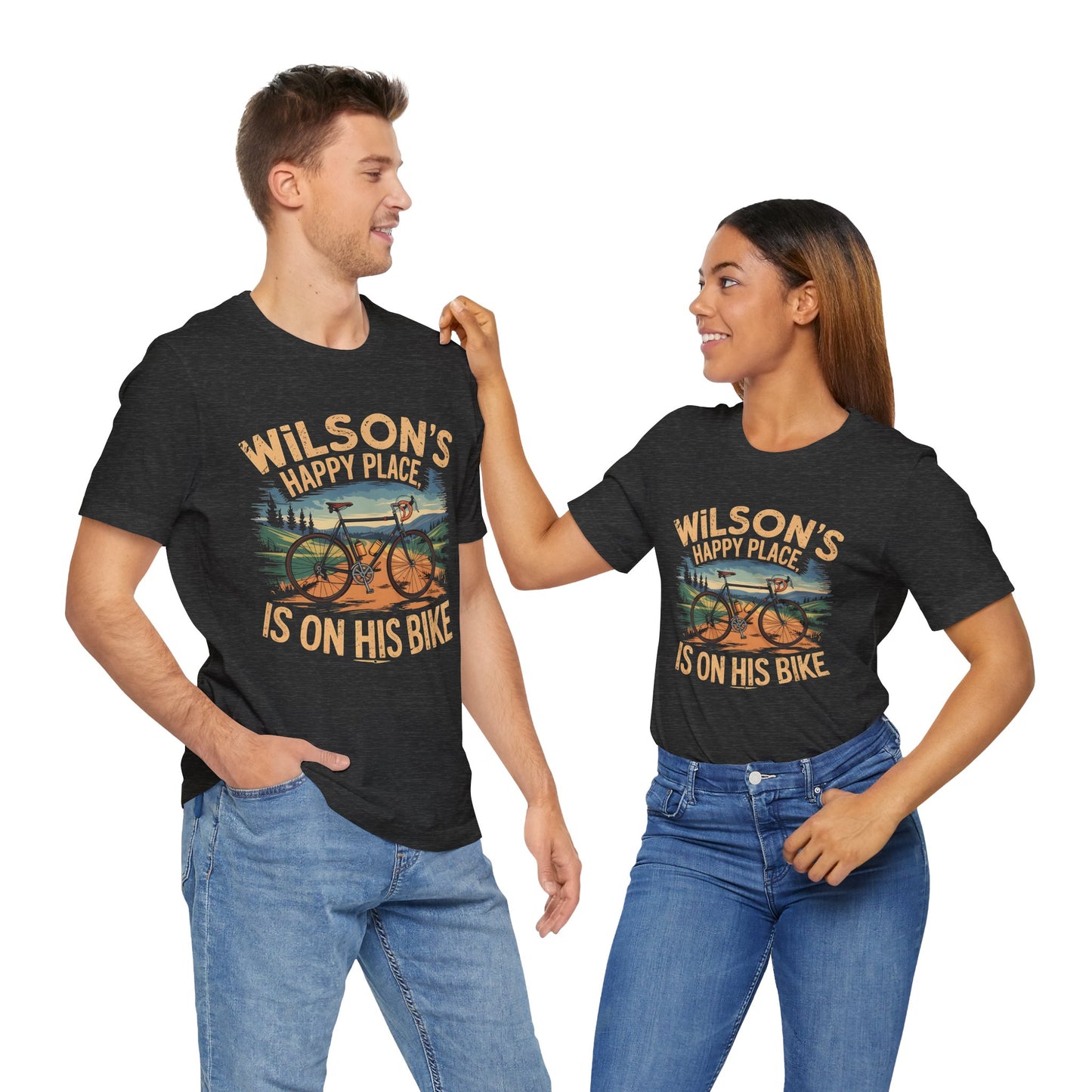 Wilsons happy place Bike - Unisex Tee Shirt