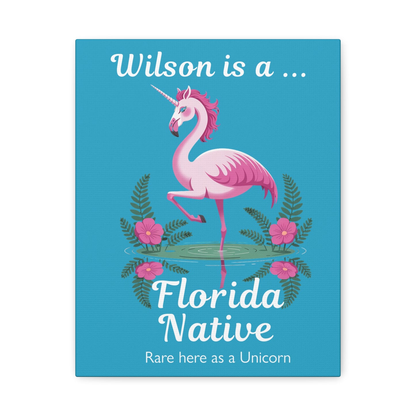 Florida Native Flamingo-Corn - Canvas Wall Art