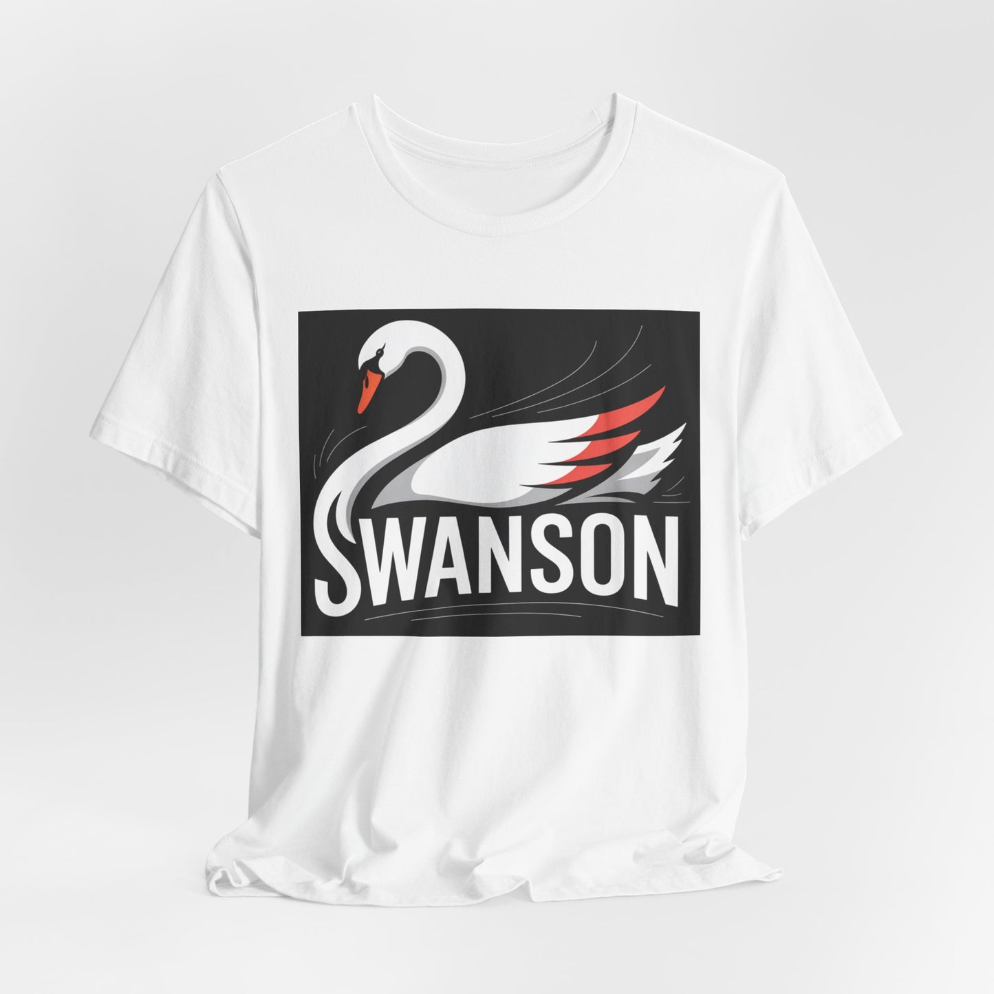 Swanson the Swan - Unisex Tee Shirt