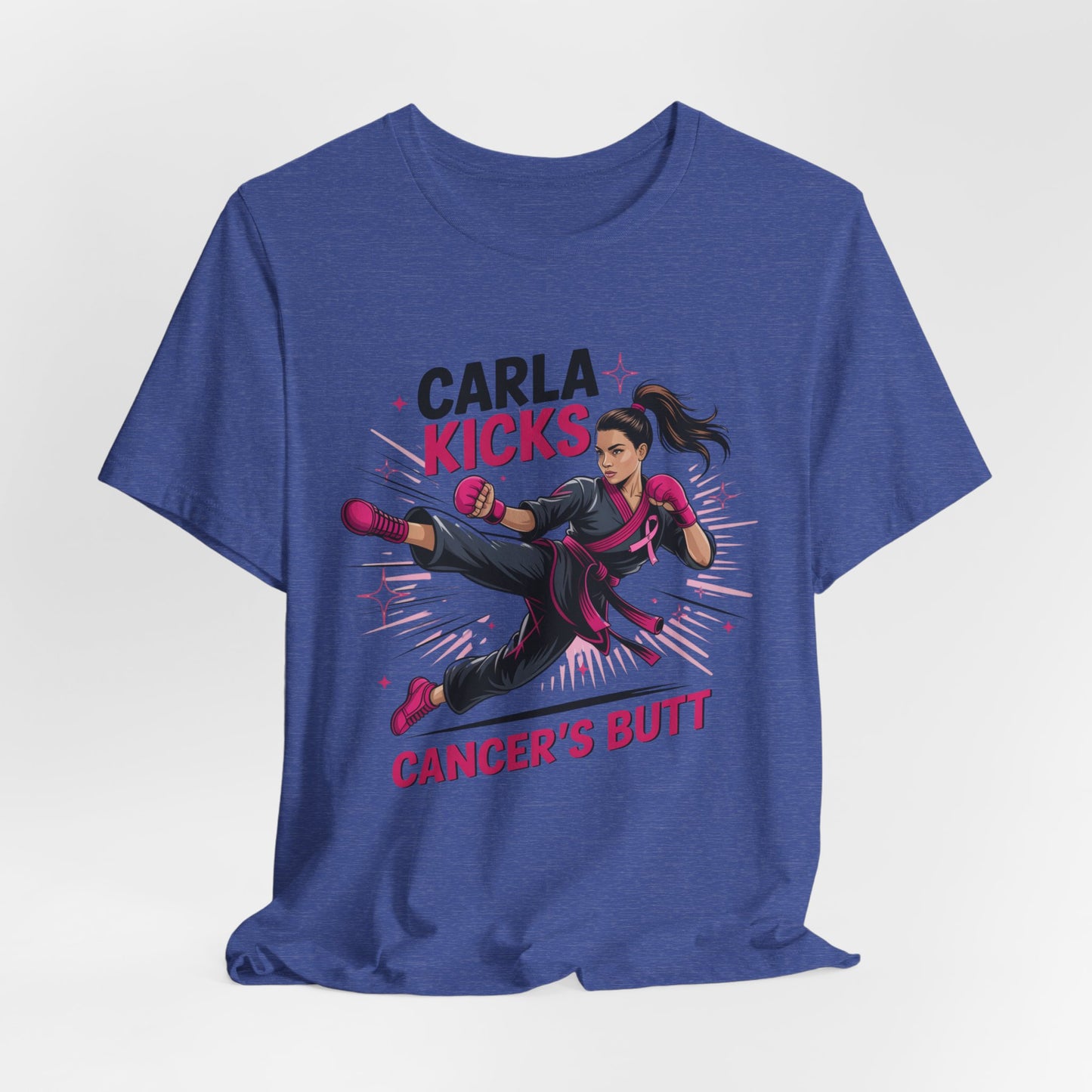 Carla Kicks Cancer - Stylish Short Sleeve Shirt