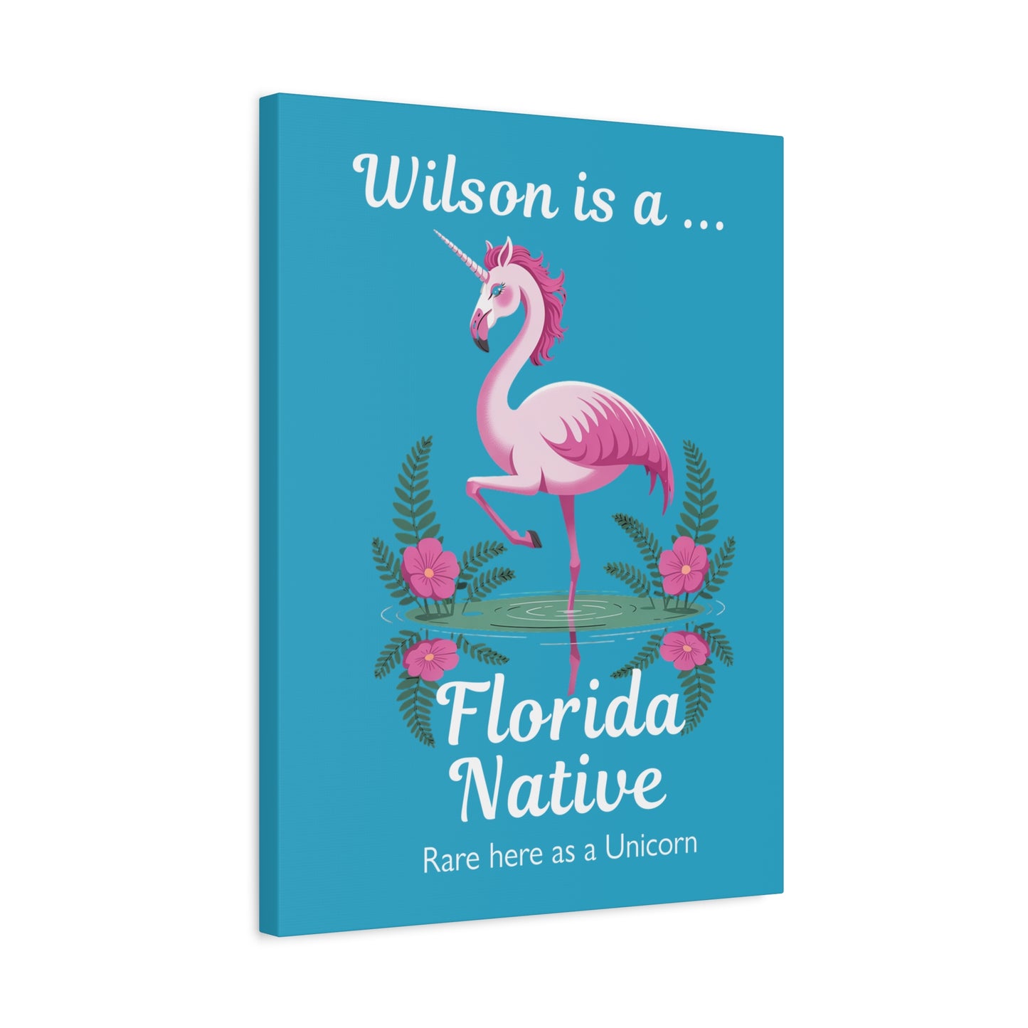 Florida Native Flamingo-Corn - Canvas Wall Art