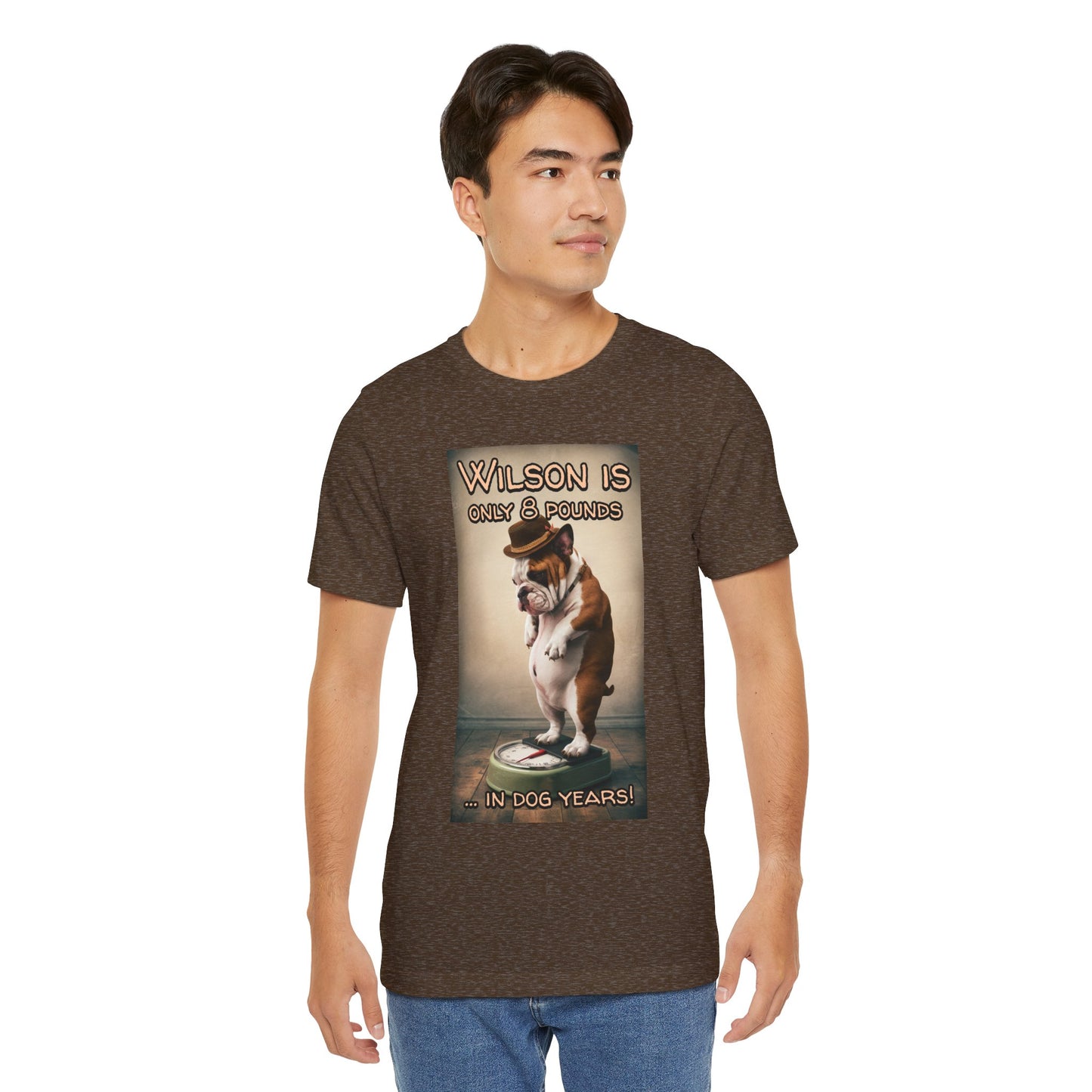 Heavy Dog on Scales - Unisex Graphic Tee