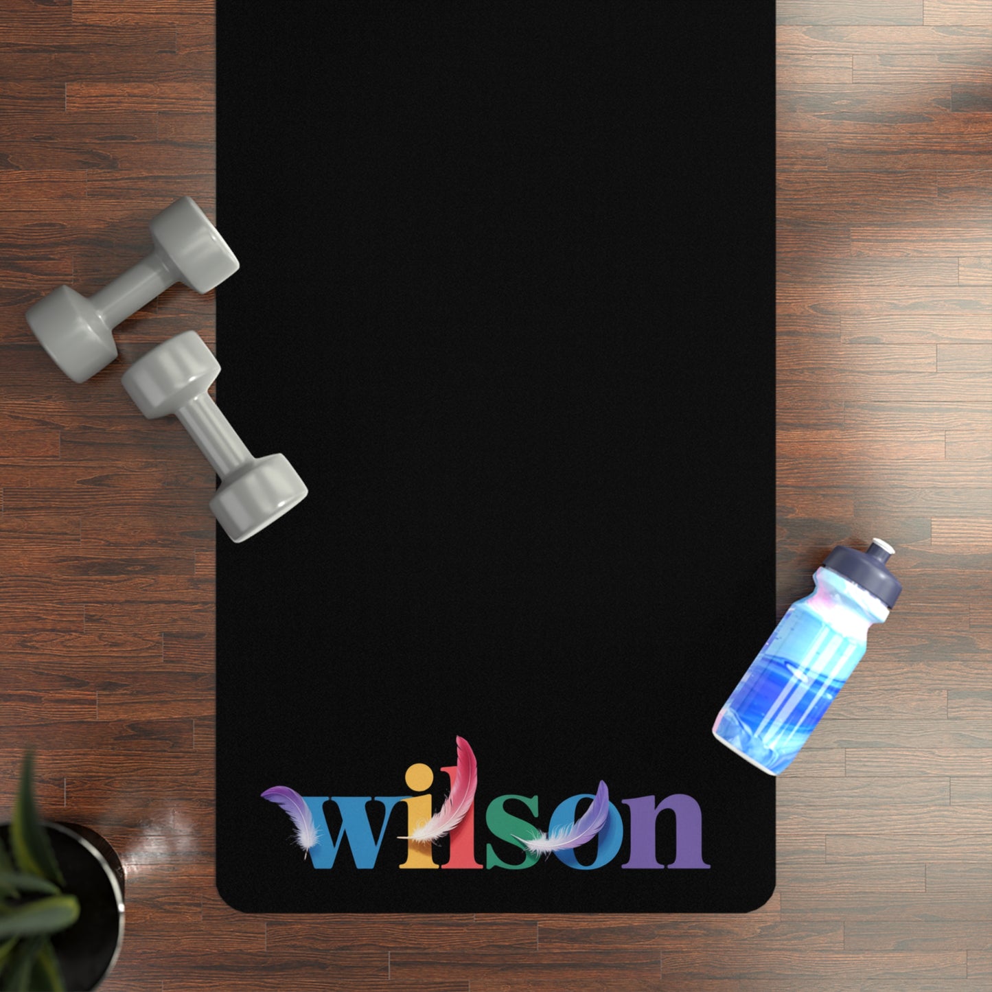 Falling Feathers Yoga Mat - Rubber Non-Slip Fitness Mat