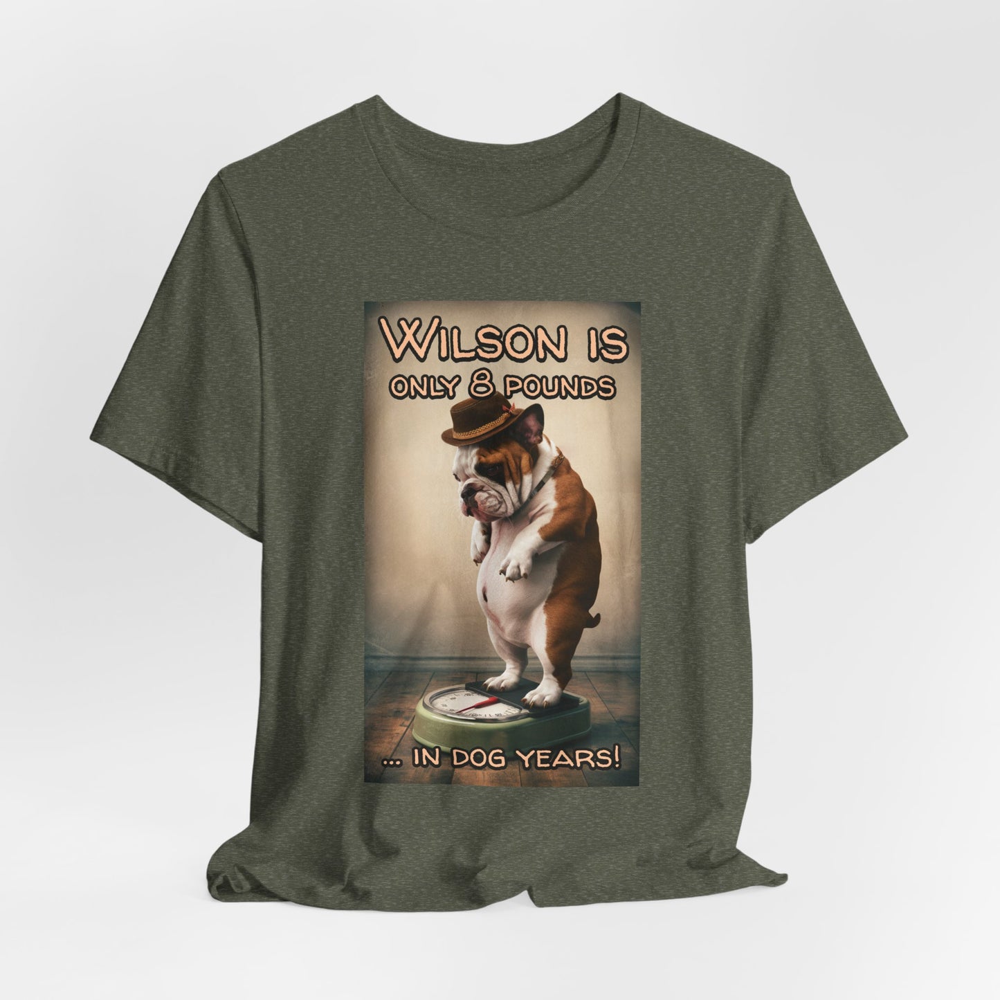 Heavy Dog on Scales - Unisex Graphic Tee