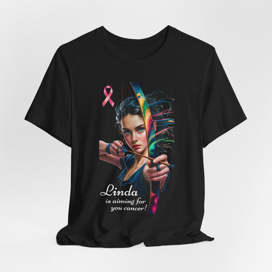 Linda is aiming for Cancer - Stylish Short Sleeve Shirt