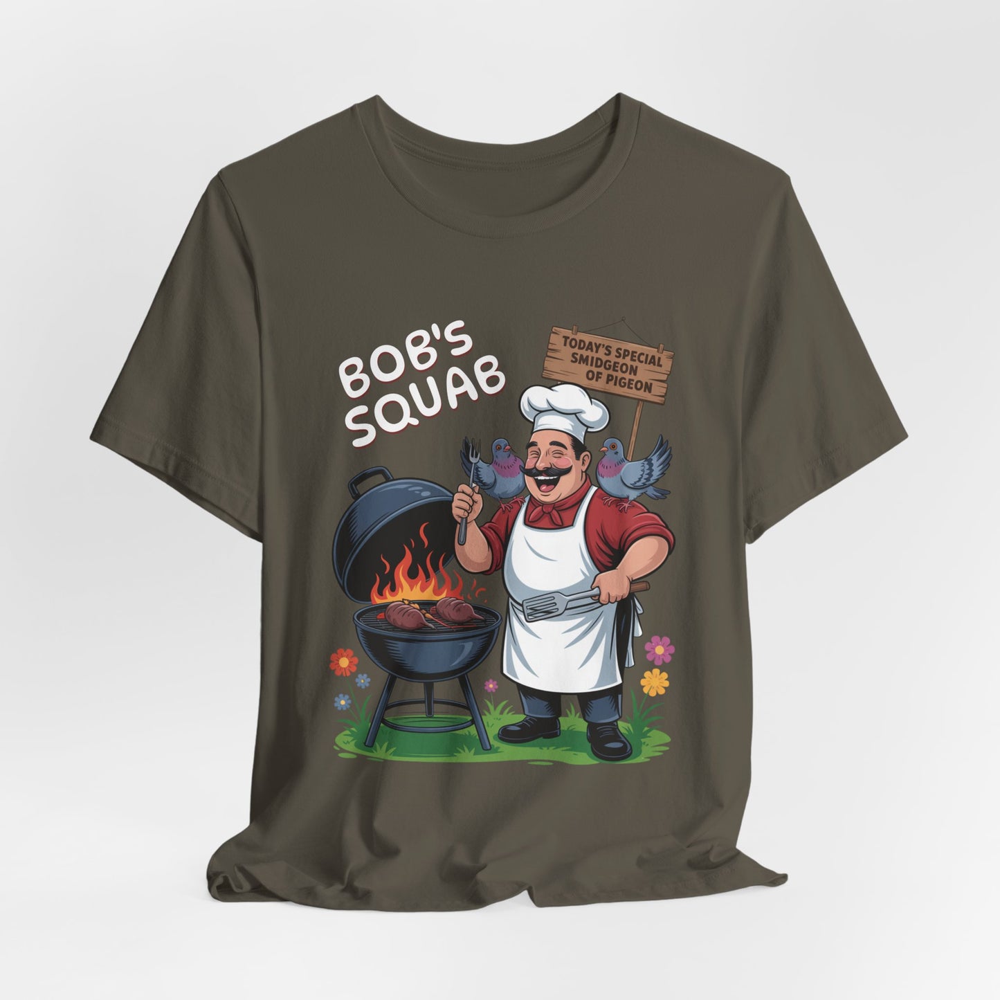 Bob Squab BBQ Pigeon. - Unisex Graphic Tee
