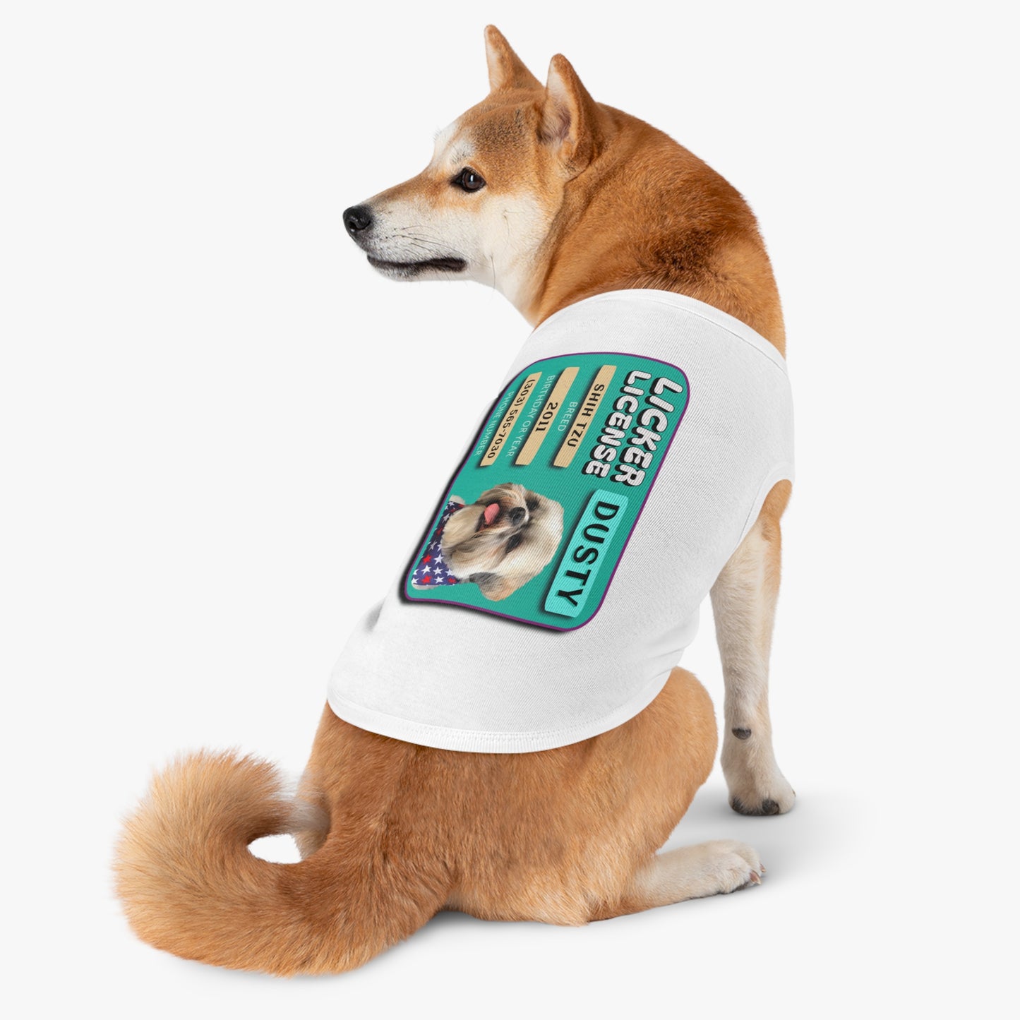 Licker License - Dog Apparel Pet Tank Top