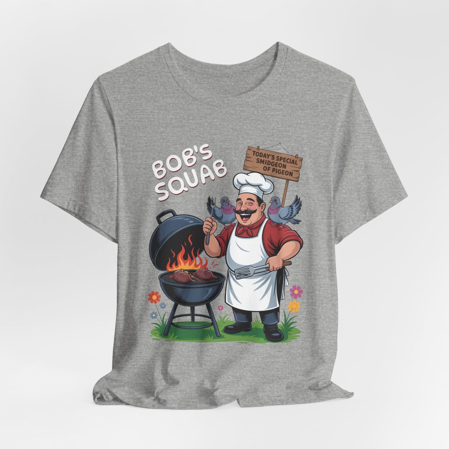 Bob Squab BBQ Pigeon. - Unisex Graphic Tee