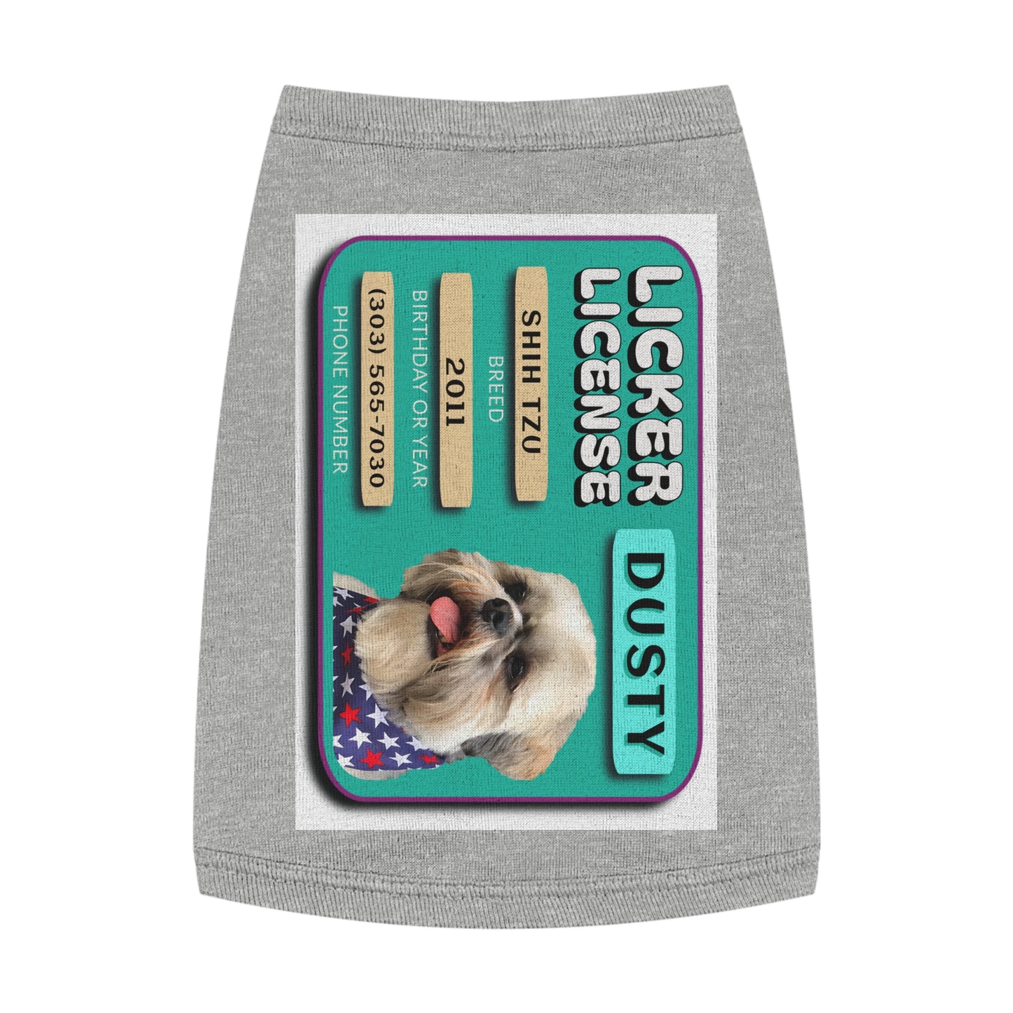 Licker License - Dog Apparel Pet Tank Top