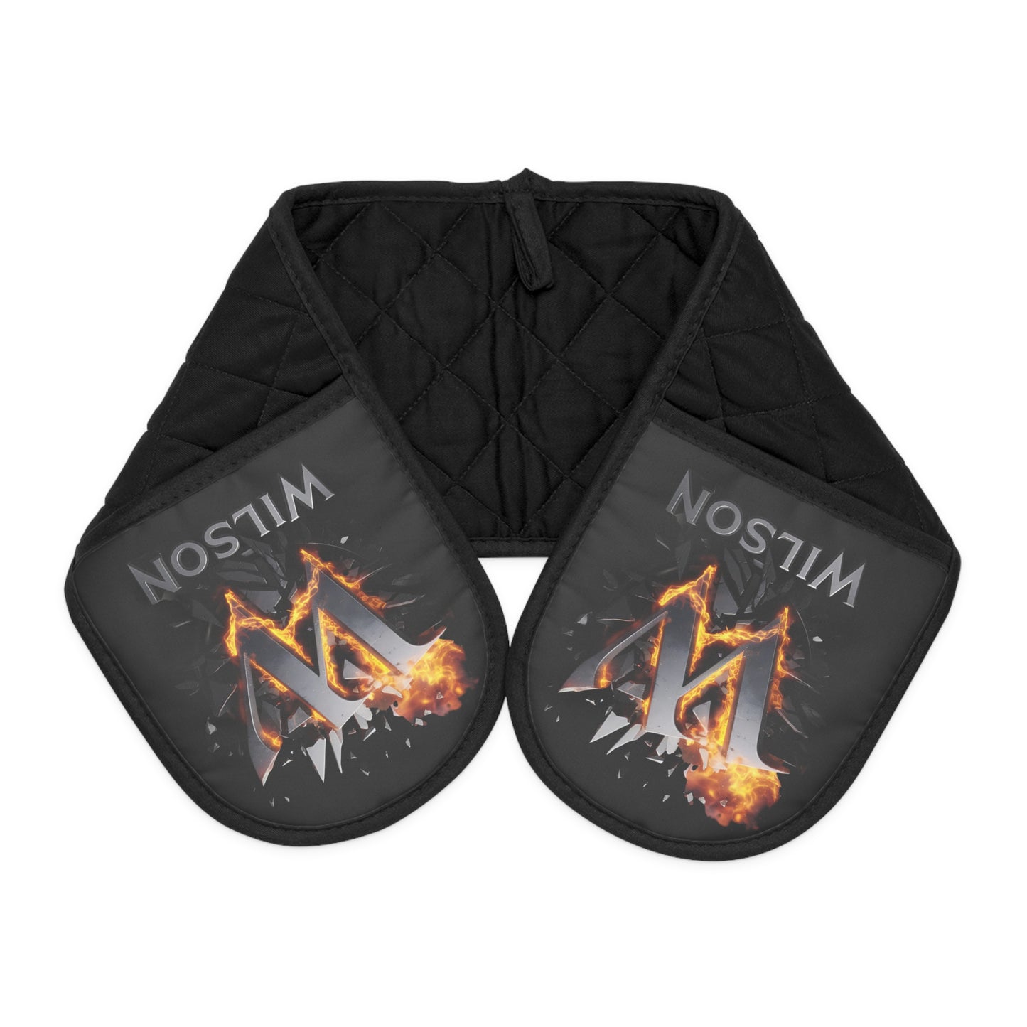 W on  Fire - Heat Resistant Oven Mitts