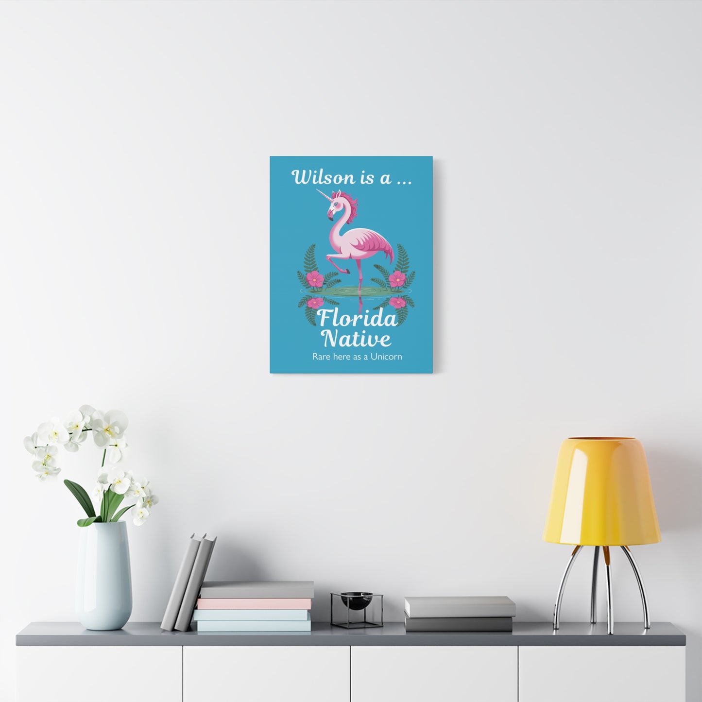 Florida Native Flamingo-Corn - Canvas Wall Art