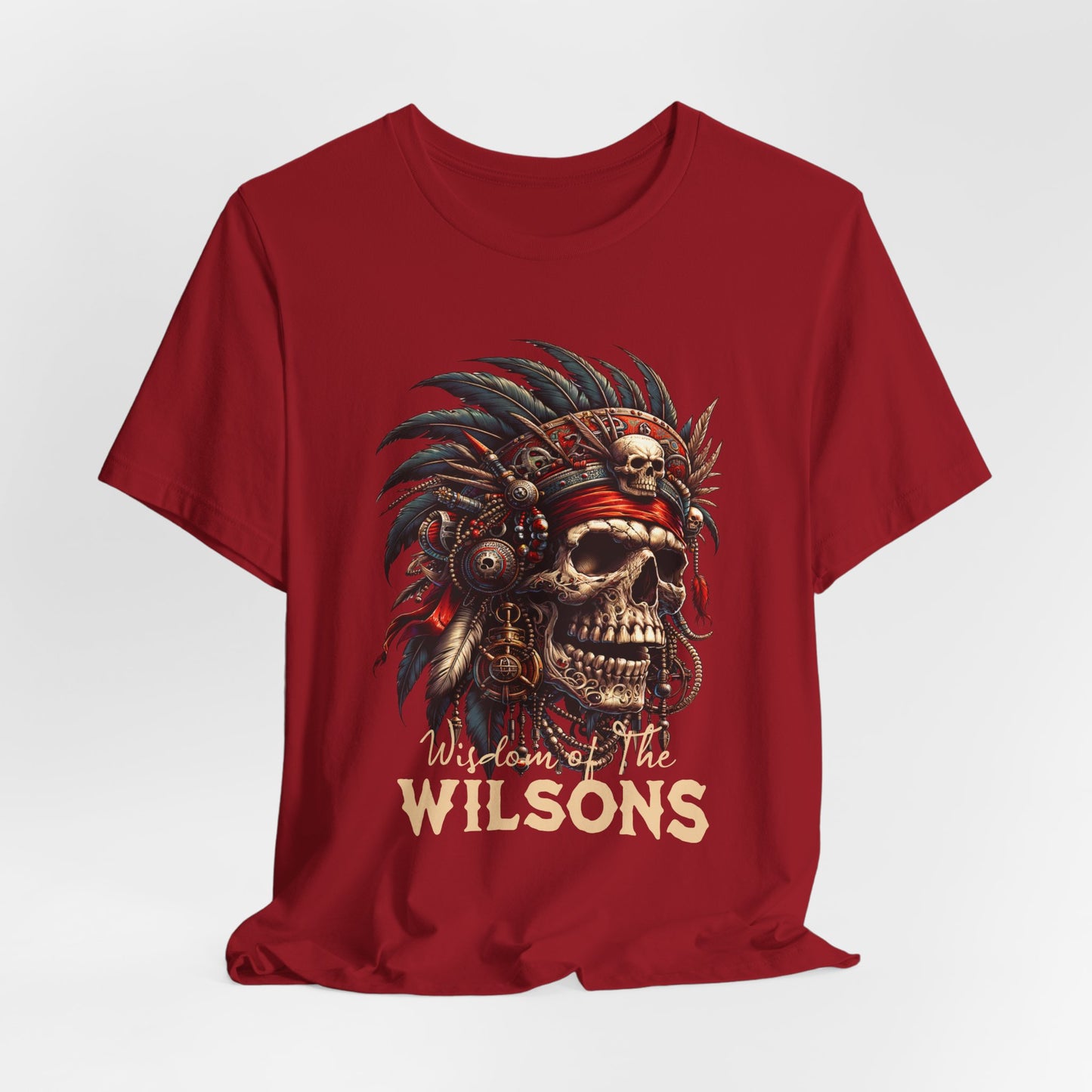 Wilson Wisdom Indian Skull - Unisex Tee Shirt