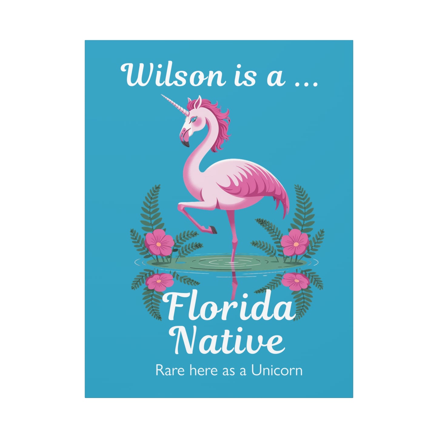 Florida Native Flamingo-Corn - Canvas Wall Art