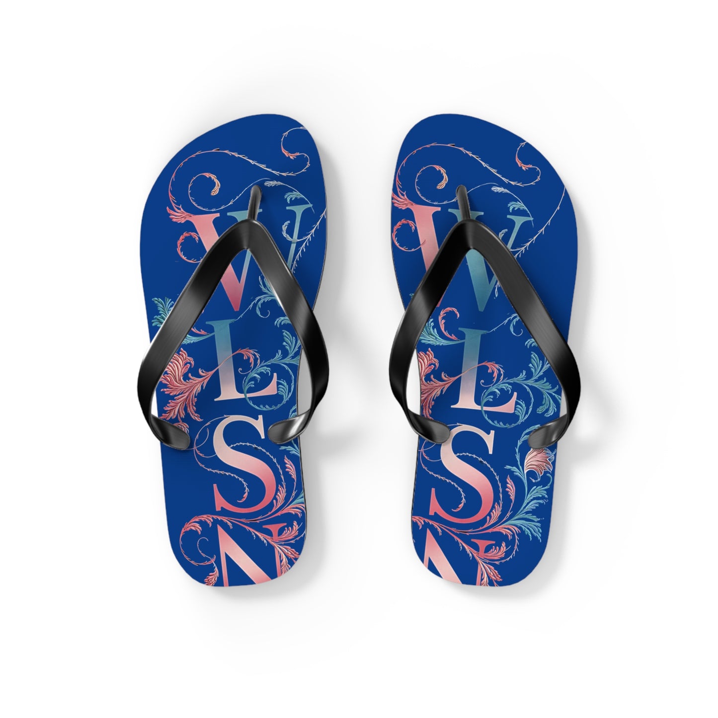 Wilson Flip Flops | Blue Sandals, Beachwear