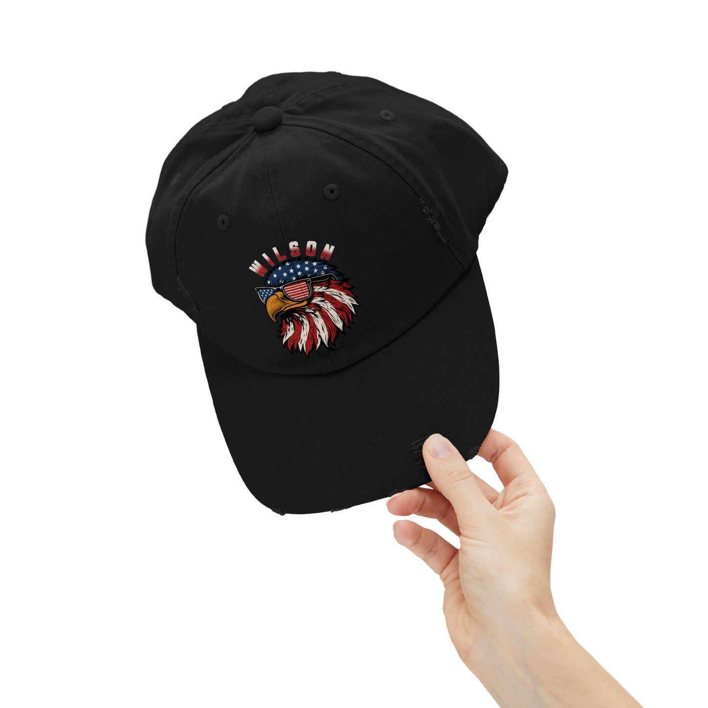 Patriotic Eagle - Distressed Unisex Adjustable Cap