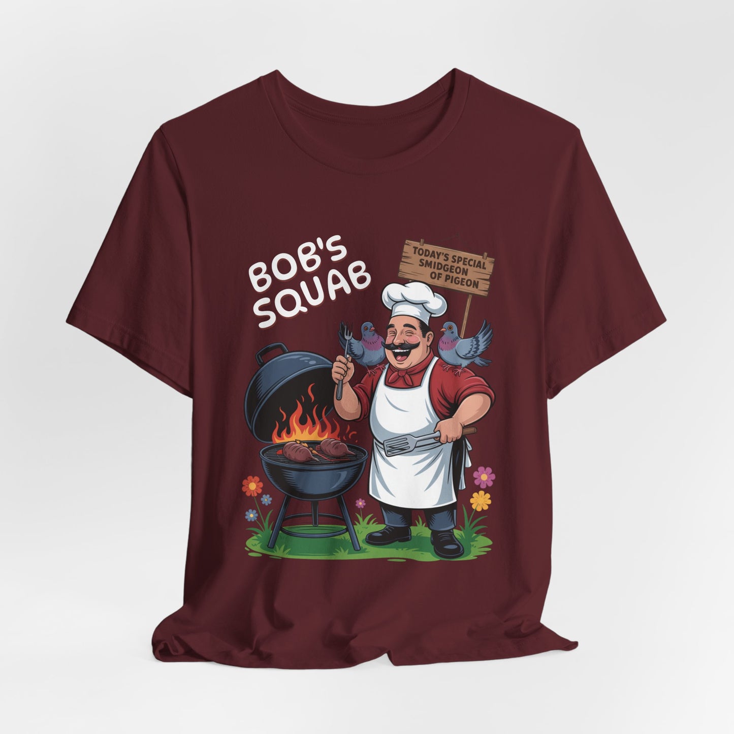 Bob Squab BBQ Pigeon. - Unisex Graphic Tee