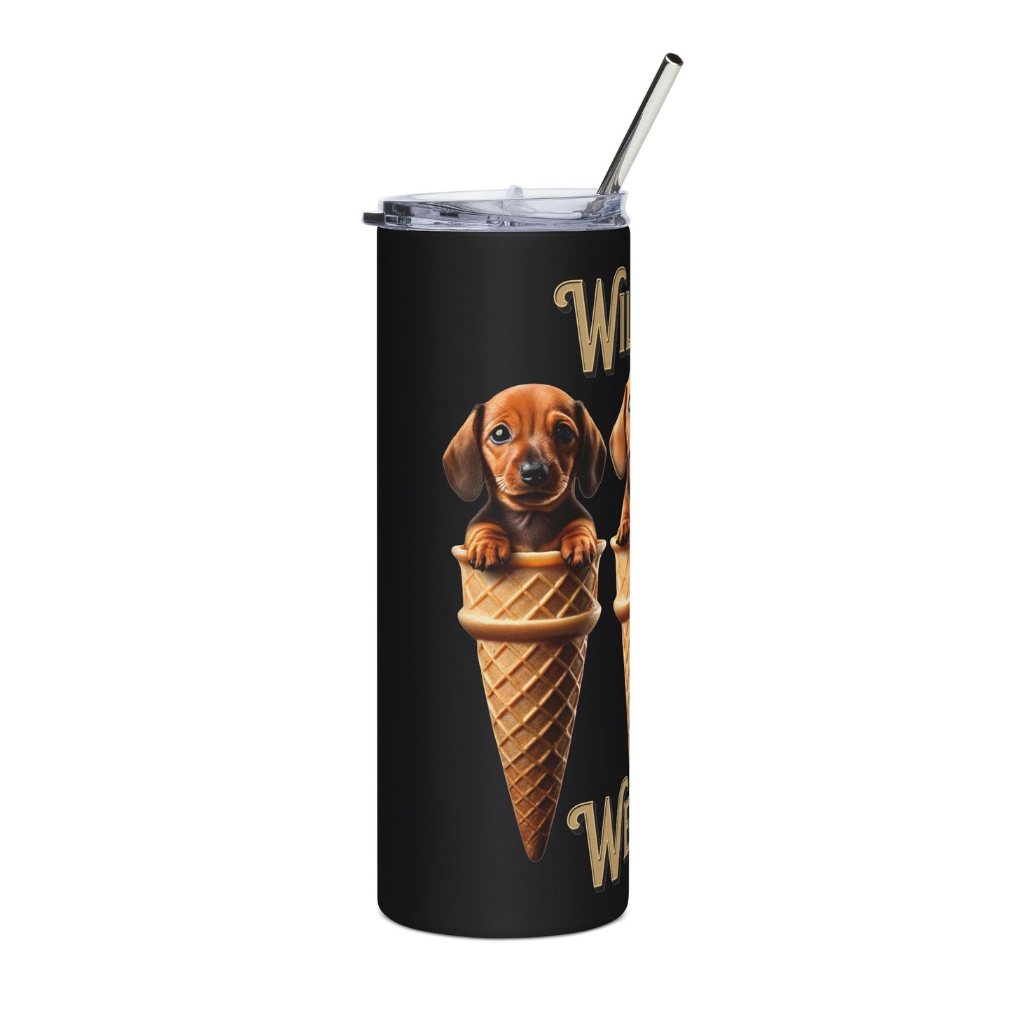 Wilson's Weenies 3 Dachshund - Stainless Steel Tumbler - 20oz