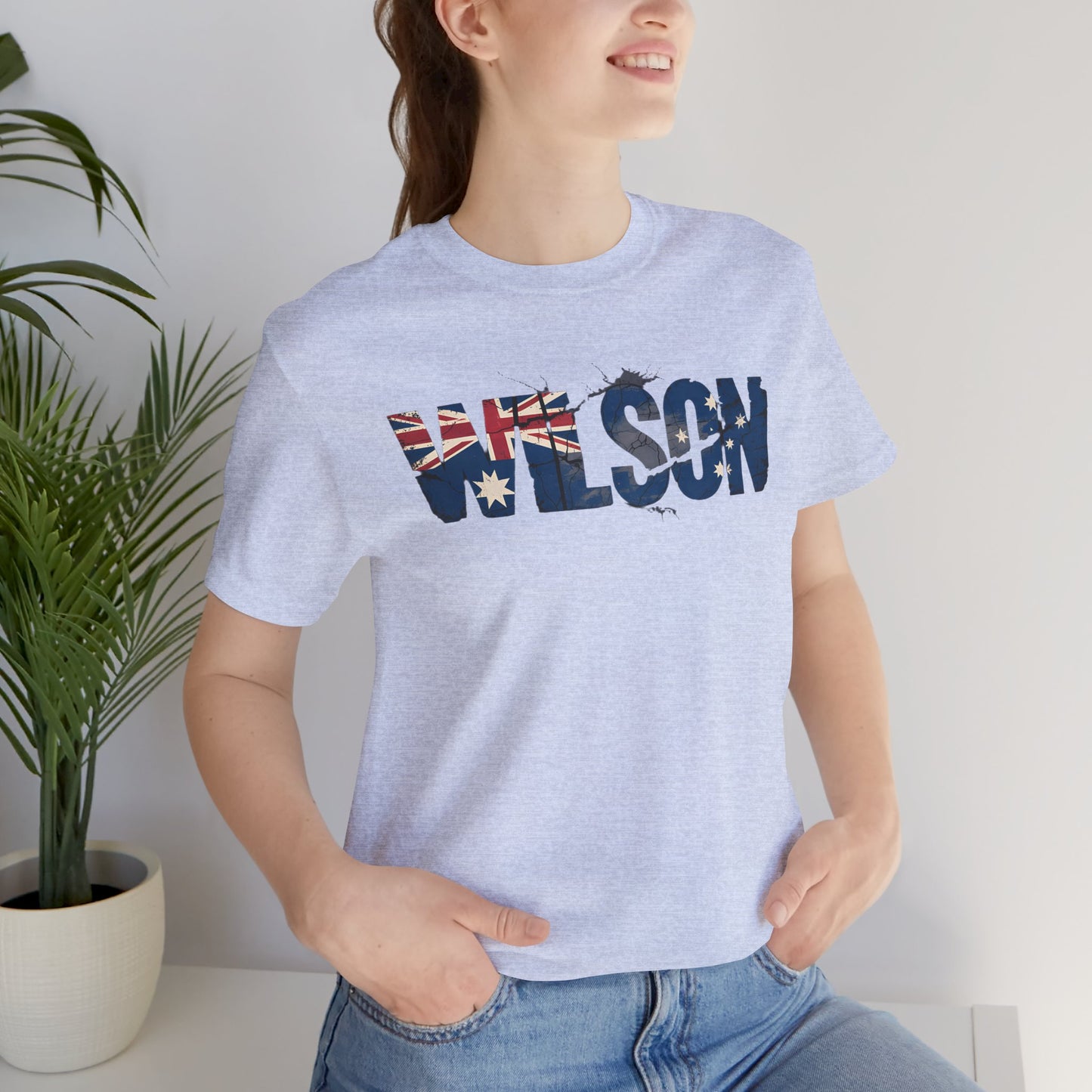 Wilson Australia Flag Letters - Unisex Tee Shirt