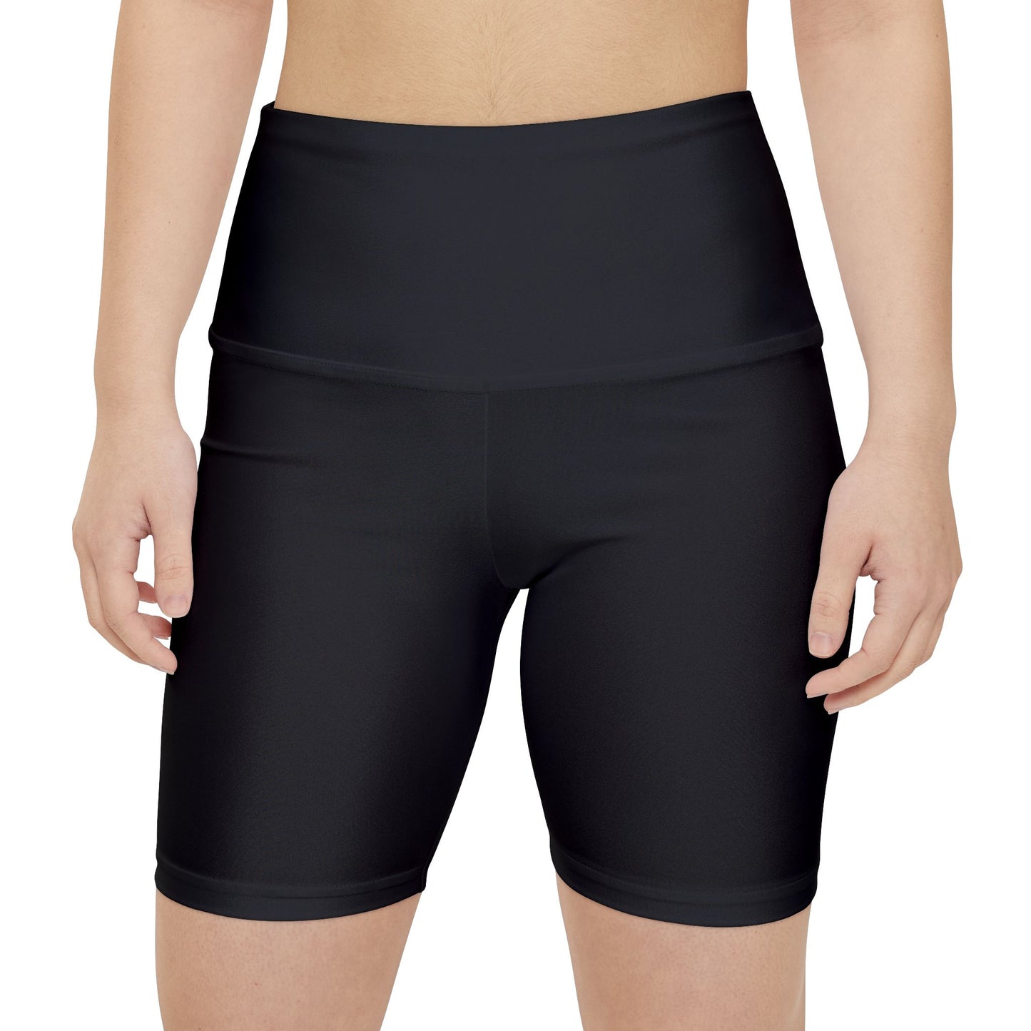 Wilson Yoga Pose - on back of Women's Workout Shorts
