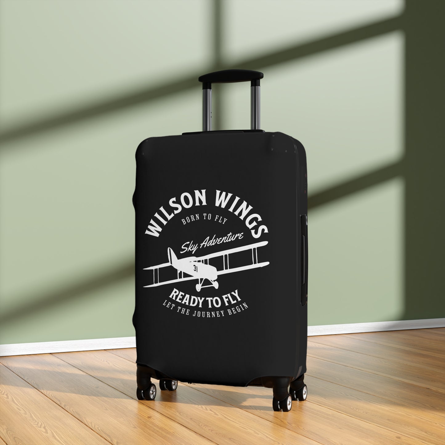 Wilson Wings (Black) - Adventure Luggage Cover