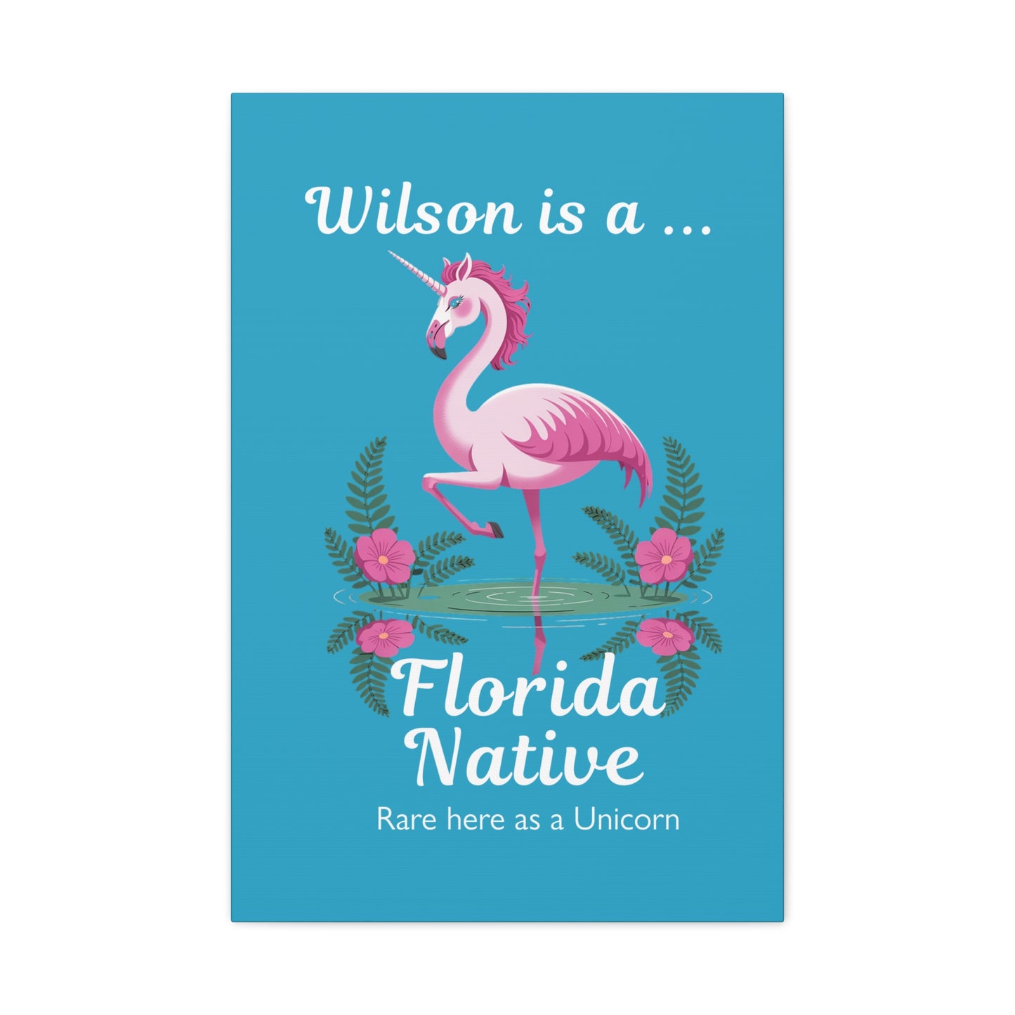 Florida Native Flamingo-Corn - Canvas Wall Art