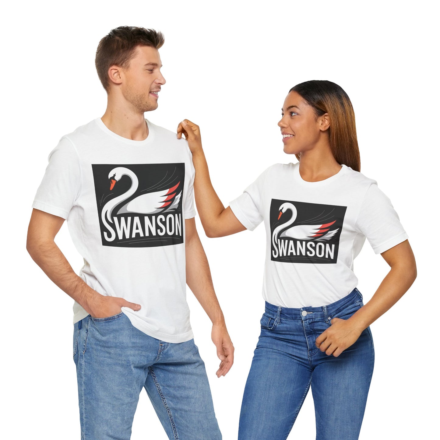Swanson the Swan - Unisex Tee Shirt