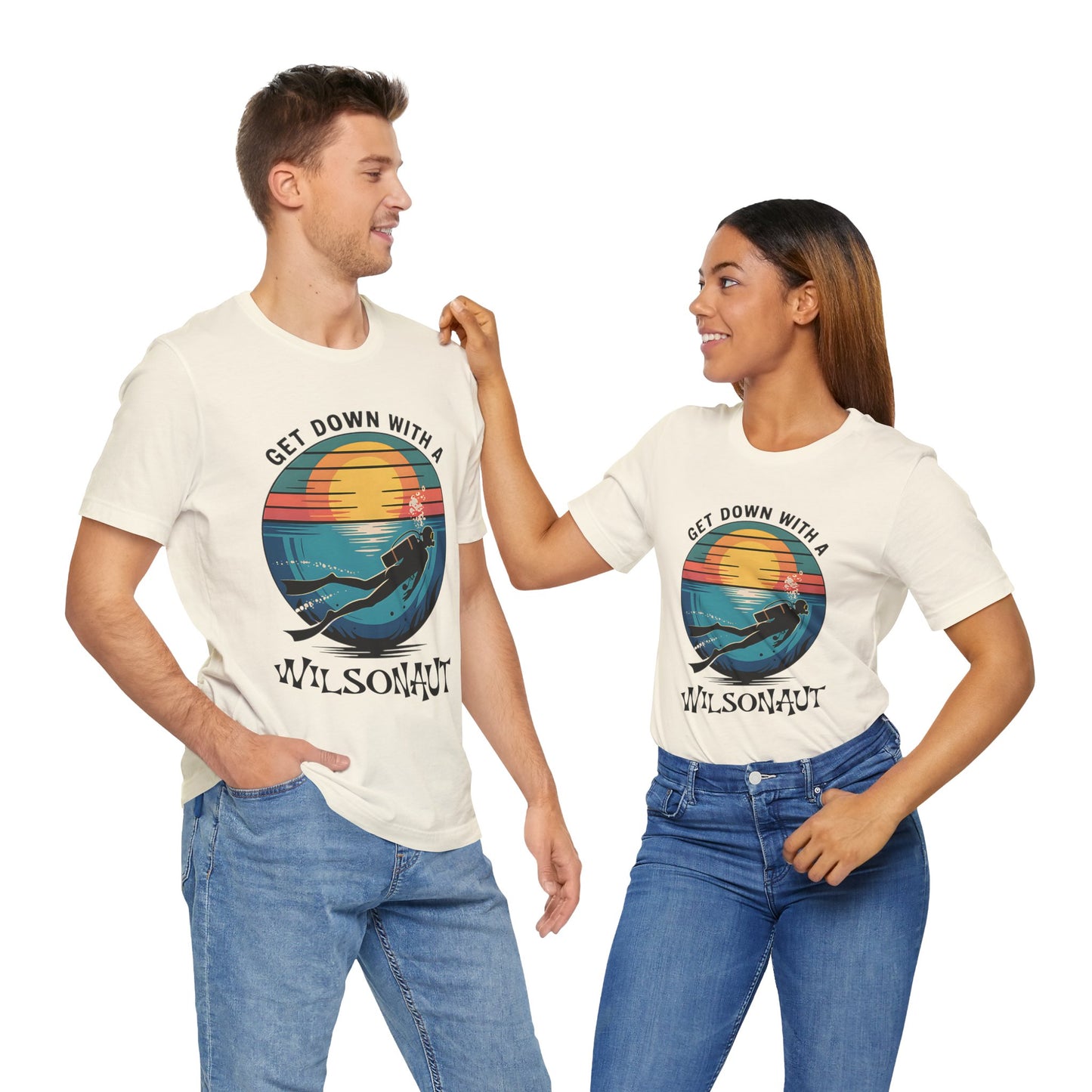 Scuba, Get Down with WILSON -  Unisex Tee Shirt