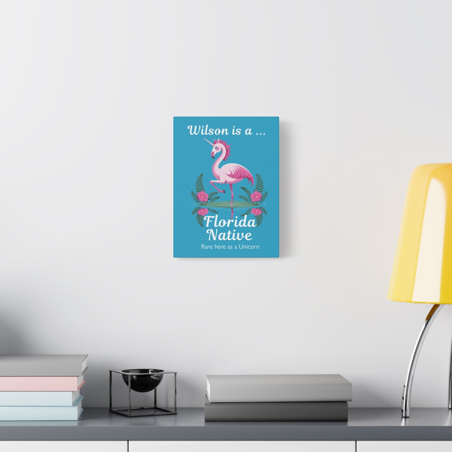 Florida Native Flamingo-Corn - Canvas Wall Art